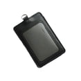 thumbnail image 1 of Inteprter 10 piezas de portatarjetas de identificación, suministros de oficina de negocios, funda protectora informal de colores, funda para tarjetas de Carpetas de archivos Vertical/Negro, 1 of 6