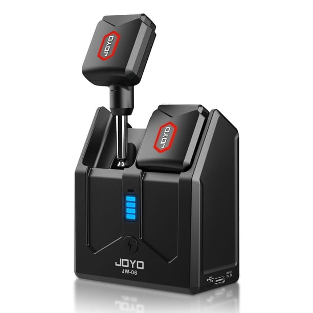 Sistema de guitarra inalámbrico JOYO JW-06 5.8 GHz con caja de carga