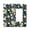 Black, Beige, Teal, variant on Black, Beige and Teal Deep Botanical Floral 1-Gang Switch & Outlet Plate, PC Cover for Home