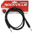 thumbnail image 3 of 8 Rockville RCTR106B Black 6' 1/4'' TRS to 1/4'' TRS  Cable 100% Copper, 3 of 3