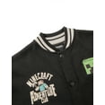 thumbnail image 4 of Minecraft Boys Black Varsity Jacket, 4 of 6