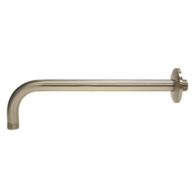 12 Inch Rain Drop Shower Arm - Satin Nickel Finish