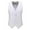 White, variant on Mlzmgr Plus Size Vests for Men V Neck Button down Tank Tops Formal Slim Fitting Solid Color Vintage