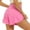 Rose Pink, variant on AEXTO Crossover Athletic Shorts for Women 2 in 1 Flowy Running Shorts with Pockets Spandex Butterfly Workout Tennis Skorts cheeky short skirt stretchy