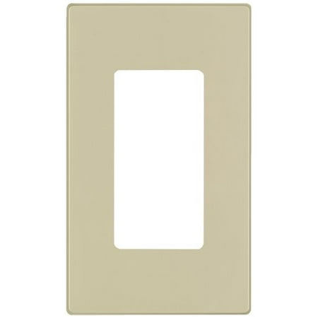 - Leviton 80301-SI Ivory Screwless Snap-On Polycarbonate Single Gang Decora Wall Plate