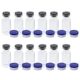 thumbnail image 1 of Shisuyan 12pcs Glass Vials Small Glass Storage Bottles Liquid Sample Vials Powder Vial with Caps 3ml, 1 of 8