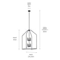 thumbnail image 7 of Madden - Light Black Steel Pendant Light, 7 of 7