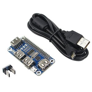Versatile USB Hub for Raspberry Pi Projects, Adds 4 USB Ports, USB to UART for Serial Communication