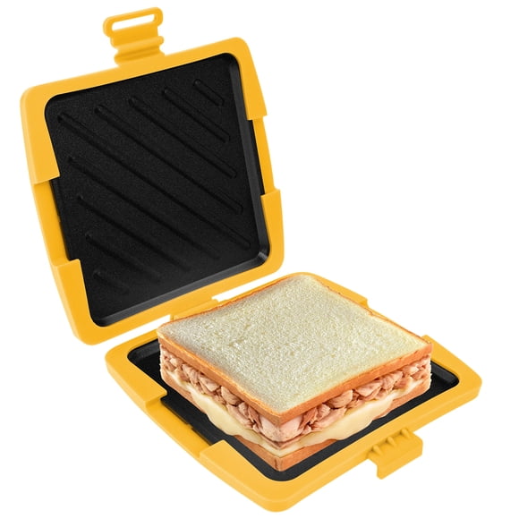 Sándwichera de Microondas Inalámbrica Tostadora de Microondas Versátil Ahorradora de Tiempo para el Hogar, Viajes, Oficina, Dormitorio