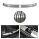thumbnail image 5 of Protectores de umbral de puerta de maletero de placa de pie de parachoques trasero de automóvil para ModelY, patrón de carbono, 5 of 5