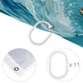 thumbnail image 4 of Dolphin Waterproof Bathroom Curtain Set with Hooks - Printed Shower Curtain for Bathroom Decoration, 4 of 5