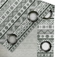 thumbnail image 4 of Ambesonne Tribal Grommet Curtain, Aztec Patterns, 50" x 96", Hunter Green White, 4 of 6