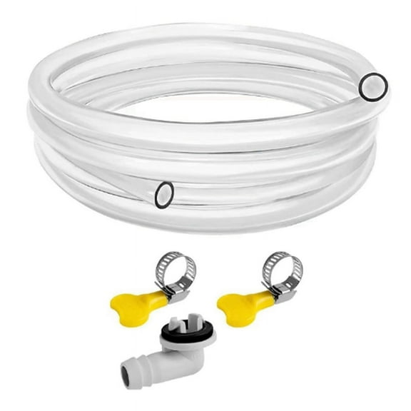10ft Air Conditioner Drain Hose 3/5 Inch Portable AC Drain Hose Connector Universal Ai y19098