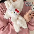 thumbnail image 3 of Guantes de felpa de gato para mujer, bufanda peluda versátil de estilo coreano para estudiantes, para mantener el calor en invierno, novedad de 2024, 3 of 5