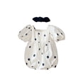 thumbnail image 6 of Caoirhny Infant Baby Toddler Girl Short Sleeve Romper + Bow Headband,Printing Sweet Style Summer Clothing 0 6 12 18 24 Months, 6 of 9