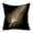 Black, variant on Black Feather Pattern Pillow Cover With Velvet Texture For Bedside Office And Car