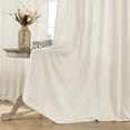 thumbnail image 4 of Juego de cortinas Joydeco de lino con 2 paneles, 100 x 240 cm, color marfil, para sala de estar, 4 of 7