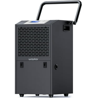 Waykar 155 Pints Commercial Dehumidifier for Home Basements with Drain Hose, Industrial Dehumidifier in Large Space up to 7500 Sq.ft