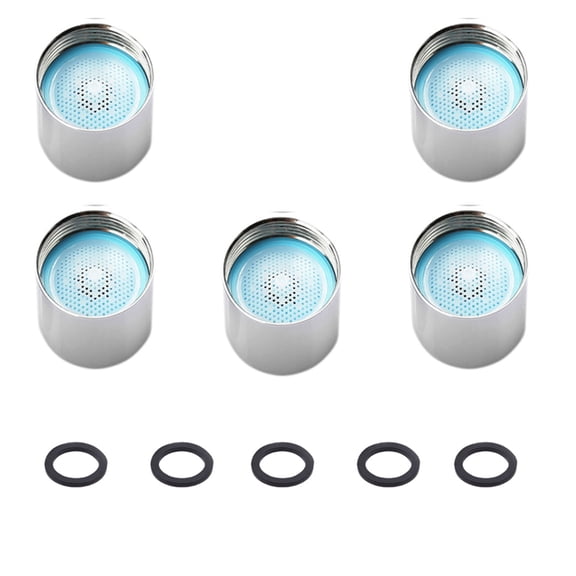 5 Pcs Sink Faucet Aerator,Net Mouth, Bubbler, Faucet Filter Mouth, Faucet Accessories, 4-6-8l Constant Flow Water-saving Device Faucet Aerators ,Easy to Install