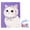 Purple, variant on Cat Oil Painting Canvas Art - 11.8 x 15.7 Inch Linen Wall Decor, Charming Feline Portrait for Living Room Bedroom