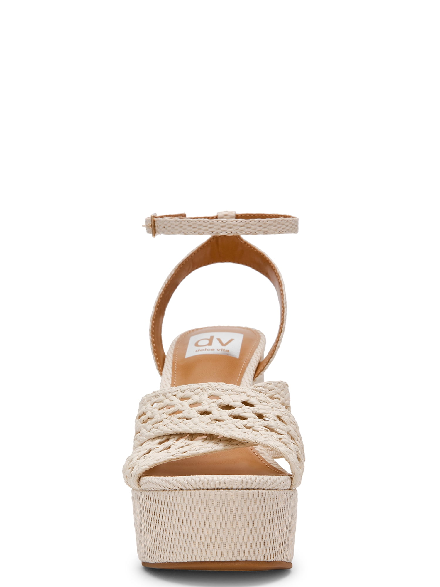 DV Dolce Vita Women's Whishora Platform Block Heel Sandal with Ankle Strap
