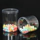 thumbnail image 5 of Frascos de almacenamiento redondos de plástico transparente con tapa, tarros de almacenamiento de miel y cereales reutilizables, 15 Uds., 5 of 6