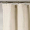 Lush Decor Linen Button Color Block Cotton Blend Shower Curtain, 72x72