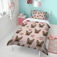 thumbnail image 4 of German Shepherd and Flowers Duvet Cover and Pillowcase Set for Single Bedding, Bedroom Accessories for Kids Teens, 4 of 5