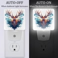 thumbnail image 2 of HemaKayy 2 Pack Automatic Sensor Dusk-to-Dawn LED Night Lights | Warm Sweet Wall Night Light for Home, Bedroom, Hallway | Energy-Saving Dusk-to-Dawn Nightlight - Deer and Blue Forest, 2 of 7