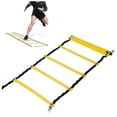 thumbnail image 2 of Set de Escalera de Agilidad con 12 Conos para Entrenamiento 6mts Match & Enjoy  Set de escalera de agilidad y conos, color amarillo, 2 of 5