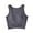 Grey, variant on Timegard Tank Top with Built in Bras for Women Cropped Round Neck Comfy Sleeveless Top Casual Casmis
