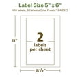 thumbnail image 6 of Avery EcoFriendly Rectangle Labels, 5" x 6", 100ct, 6 of 10