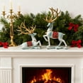 thumbnail image 5 of Bzdzmqm under $5 Christmas Deer Decor, White Resin Deer Figurine Set, Christmas Table Decor, Luxury Home Ornament, Festive Living Room Decor, Holiday Gift Collection, 5 of 6