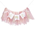 thumbnail image 6 of 1st Birthday HighChair Banner Birthday Baby Girl, Pink White Balloons, Tulle And Ribbon Banner, Cake Smash Photo Prop for One Year Old First Birthday Party Decorations (Pink), 6 of 6