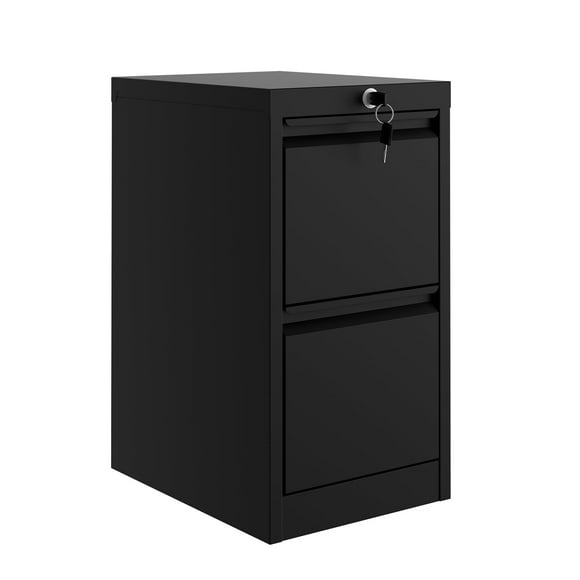 Yiwa Secure 2-Drawer Metal File Cabinet, Durable Steel Construction, Lockable Storage for Letter/Legal/A4 Files, Vertical Space-Saving Office Organizer, Simple and Quick Assembly