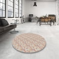 thumbnail image 4 of Ahgly Company Machine Washable Indoor Rectangle Transitional Orange Salmon Pink Area Rugs, 8' x 12', 4 of 7