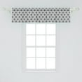 thumbnail image 2 of Ambesonne Fleur De Lis Window Valance, Vintage French Emblem, 54" X 12", Grey and Charcoal Grey, 2 of 3