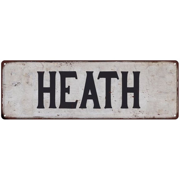 HEATH Vintage Look Gift Rustic Chic Metal Sign 6x18 206180036279