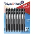 thumbnail image 4 of Paper Mate® InkJoy™ 300 RT Retractable Pens, Medium Point, 1.0 mm, Clear Barrels, Black Ink, Pack Of 24, 4 of 6