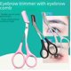 thumbnail image 4 of Tijeras para cejas con peine para cejas, peine pequeño, tijeras de maquillaje para cejas con peine, tijeras para cejas para principiantes, herramientas de acero inoxidable, 4 of 5