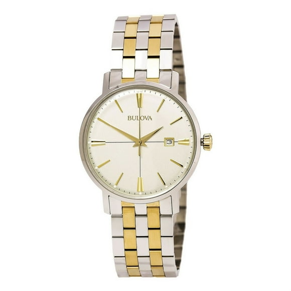 Bulova 98B255 Two Tone Stainless Steel Cream Dial Men's Watch