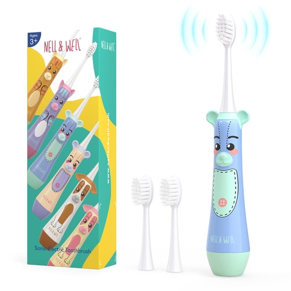 Cepillo de dientes eléctrico NELL&WELL NW010 para niños a partir de 3 años con 3 modos