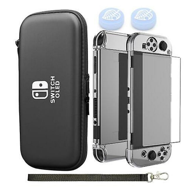 Case Compatible With Nintendo Switch/oled, With Tempered Film