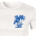 thumbnail image 5 of Fengqque Men's Crewneck T-Shirt Short Sleeve Tees Coconut Tree Printed Loose Summer Basic Tops White-B XXL(XXL), 5 of 5