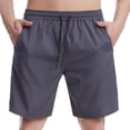 thumbnail image 2 of Miluxas Men's Quick Dry Hiking Shorts Lightweight Running Gym Outdoor Active Shorts with Pockets Gray 10(XXL), 2 of 7