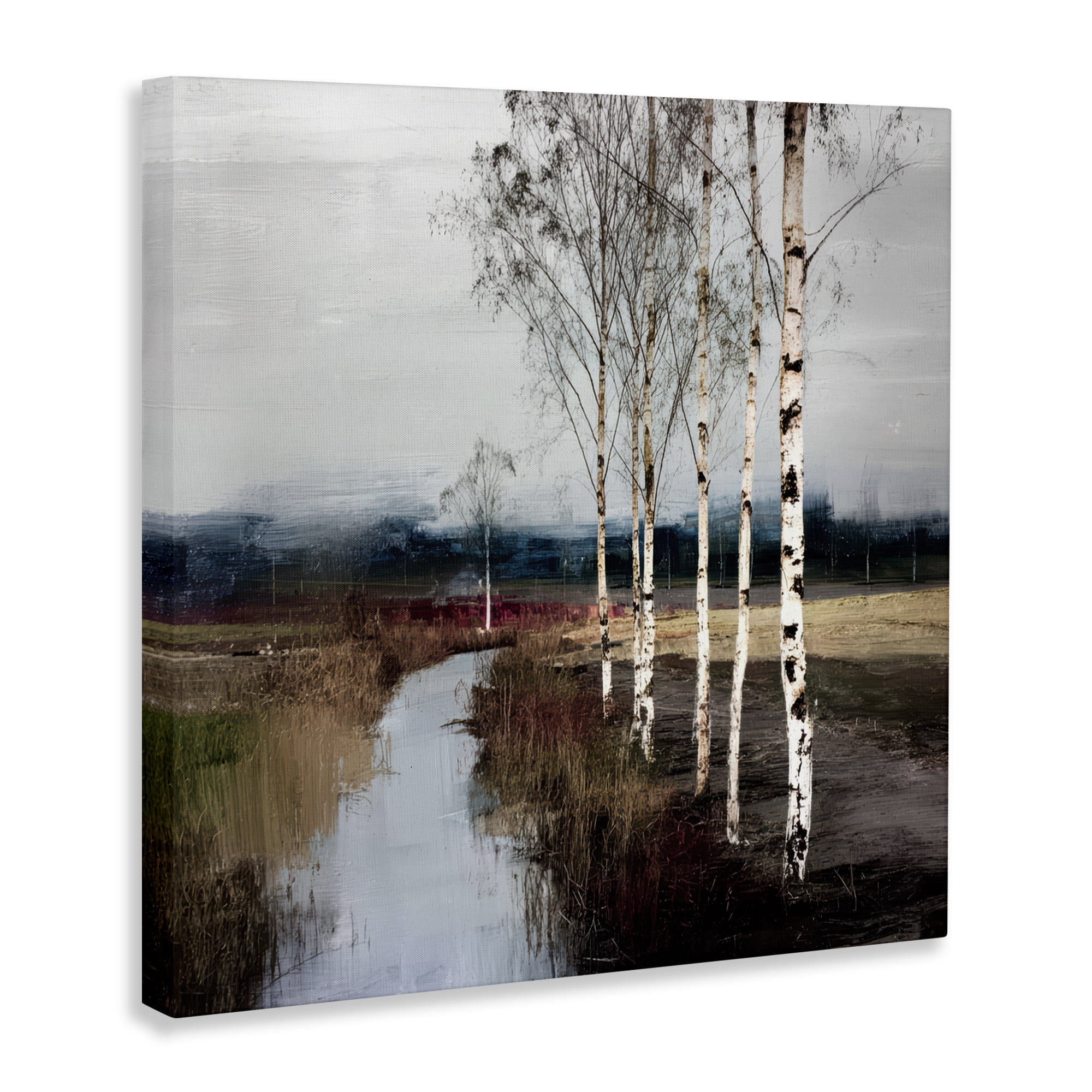 Stupell Industries Birch Creek River Canvas Wall Art, design by Kim Curinga