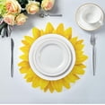 thumbnail image 5 of GZHJMY Sunflower Round Placemats Set of 1, Non-Slip Table Mats Washable Heat Resistant Place Mats for Kitchen Dining Table Home Decor,15.4 Inch, 5 of 7