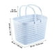 thumbnail image 3 of Cesta De Ducha Portátil, Bolsa De Plástico Para El Baño Con Asa, Organizador De Almacenamiento Para El Baño, Dormitorio Universitario, Despensa, Cocina, 10,2 X 7,1 X 7,1 Pulgadas, Azul, 3 of 6