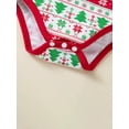 thumbnail image 5 of WIBACKER 3-24M Christmas Newborn Infant Baby Girls Outfits Cotton Romper Bodysuit Pants Headband Set Toddler Fall Winter Clothes, 5 of 7