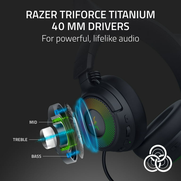 RAZER KRAKEN KITTY V3 PRO ブラック Razer Kraken Kitty V3 Pro Wireless Over the Ear Gaming Headset for